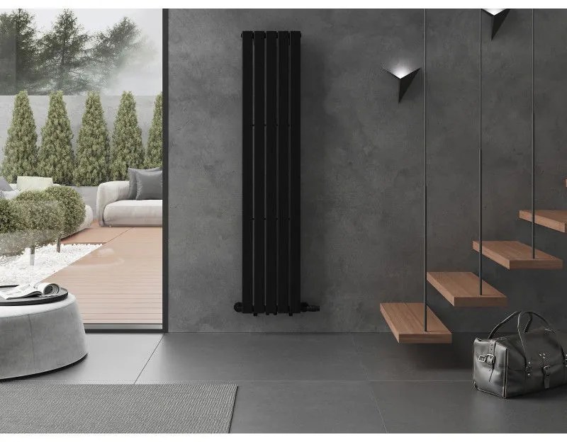 Mexen Boston, vykurovacie teleso 1800 x 376 mm, 740 W, čierna, W213-1800-376-01-70