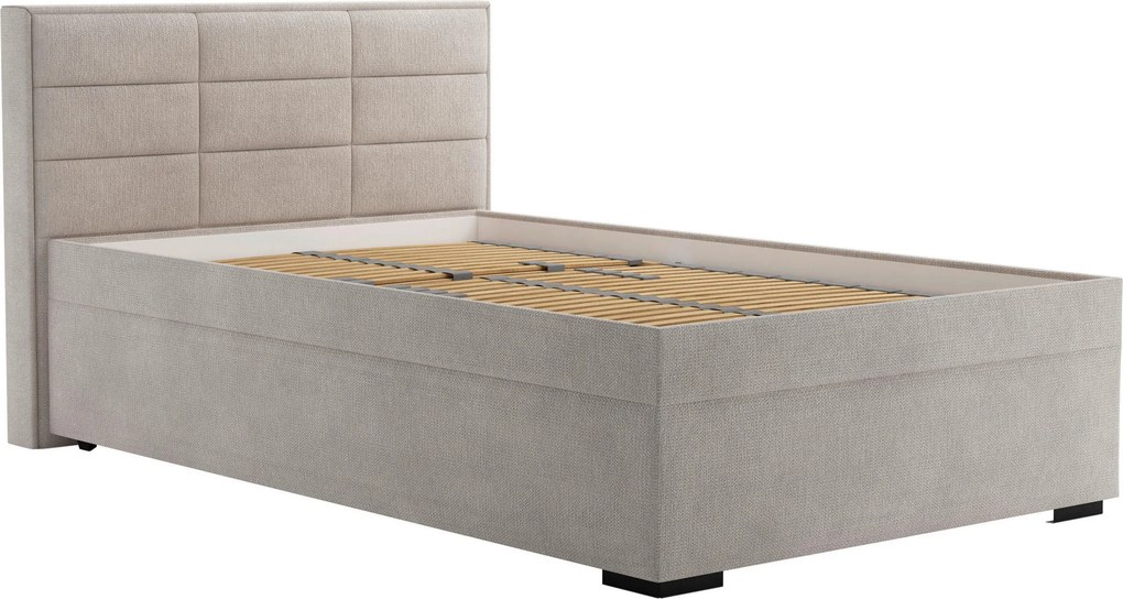 XXXLutz ČALÚNENÁ POSTEĽ, 140/200 cm, krémová Blanar - Postele - 002648017605