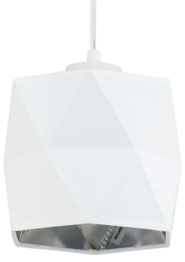 TK-LIGHTING Moderné závesné osvetlenie SIRO WHITE, 3xE27, 60W, biela