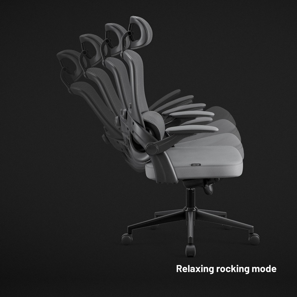 Ergonomická kancelárska stolička Normal Size, sivá: Diablo V-Light