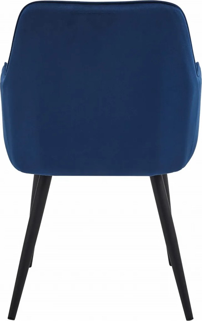AKCIA Jedálenské kreslo NANA VELVET, modré II. akosť