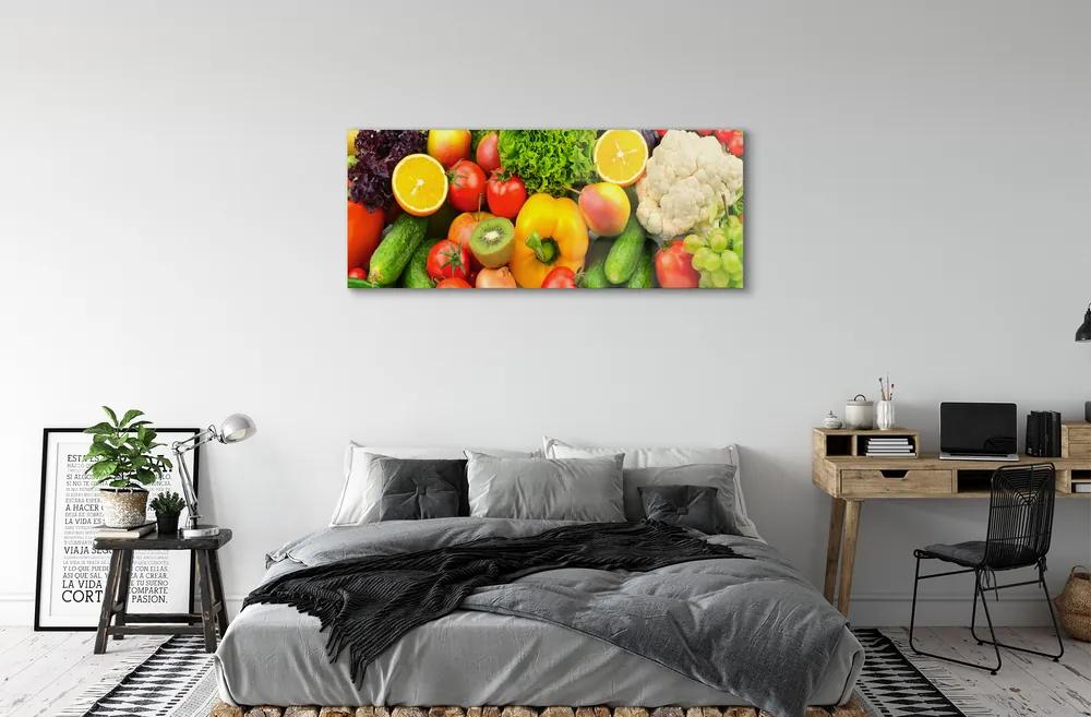 Obraz plexi Karfiol uhorka kiwi 120x60 cm