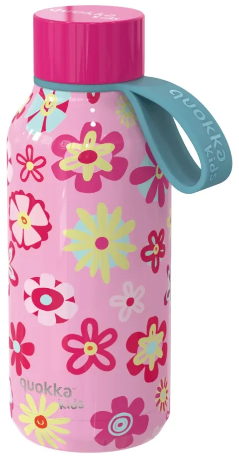 Nerezová termofľaša Solid Kids s pútkom Flowers 330 ml