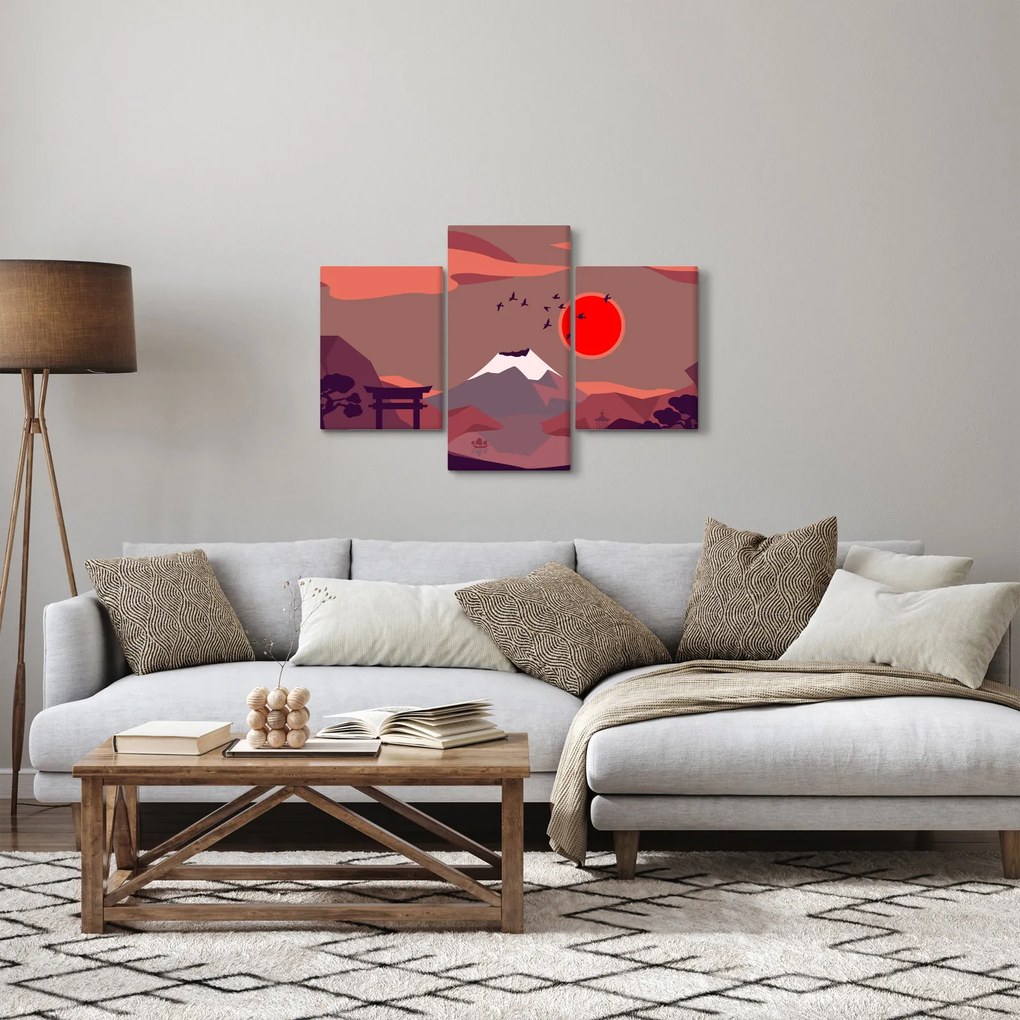 Obraz - Ilustrácie hory Fuji (90x60 cm)