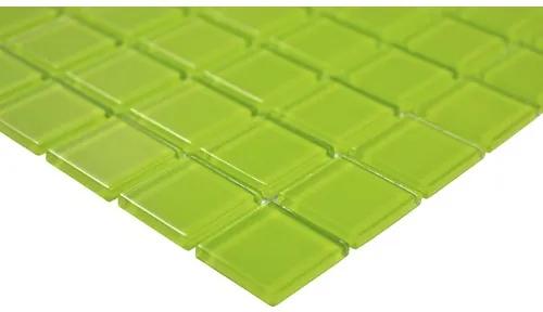 Sklenená mozaika CM4SE70 Crystal uni zelená 30x30 cm