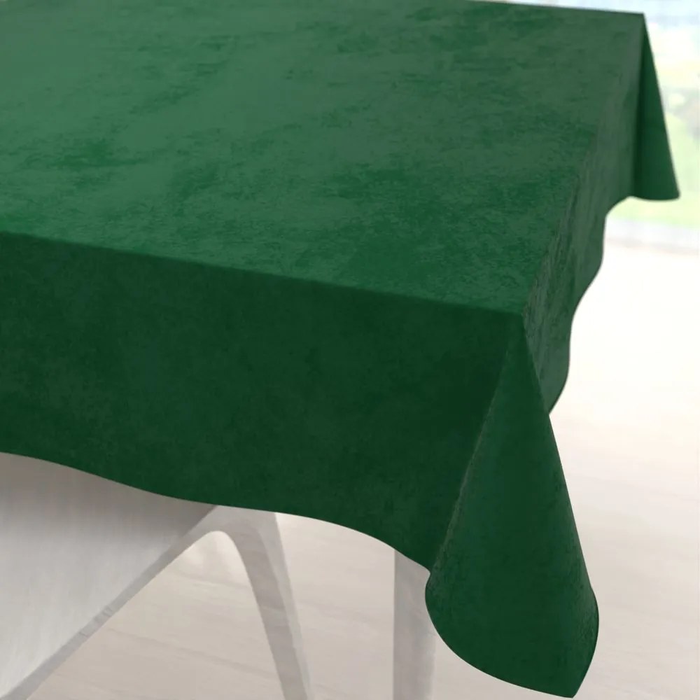 Biante Veľký zamatový štvorcový obrus Velvet Prémium SVP-032 Zelený 230x230 cm