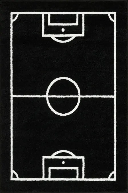 Koberec Lima 6333B čierny / biely