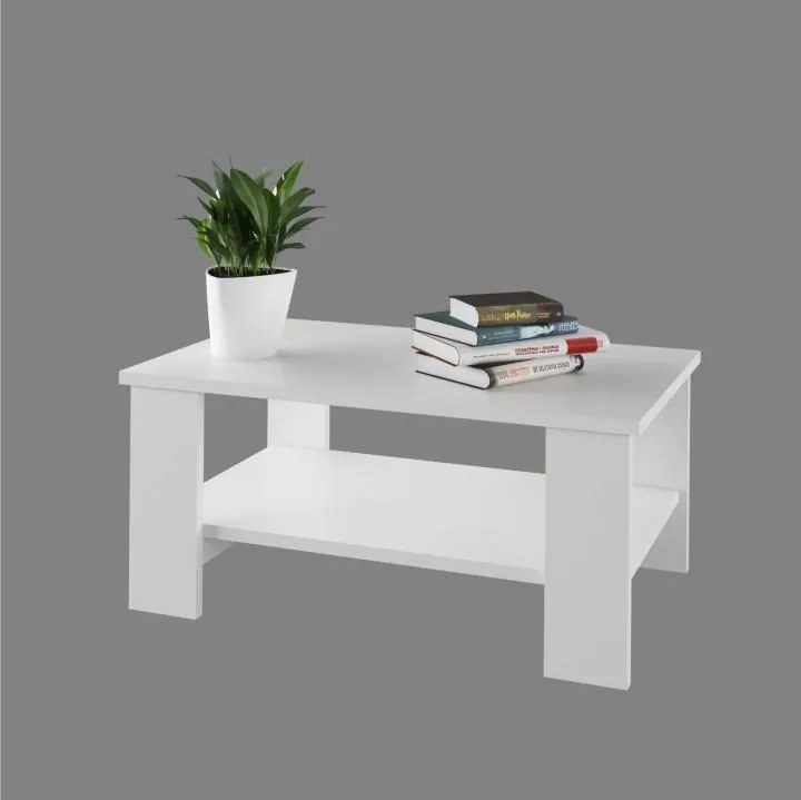 Konferenční stolek, bílá, BERNARDO 0000190126 Tempo Kondela