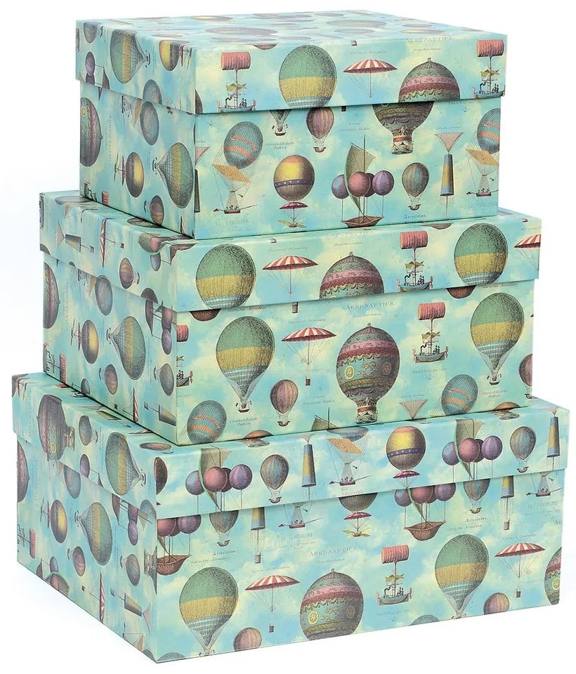 Darčekové škatule v súprave 3 ks Air Baloons – Kartos