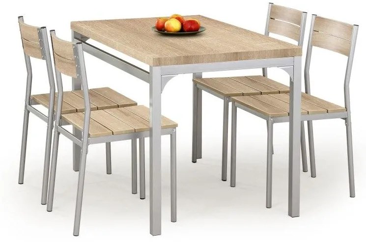 Lacné moderný jedálenský set H403, Sonoma