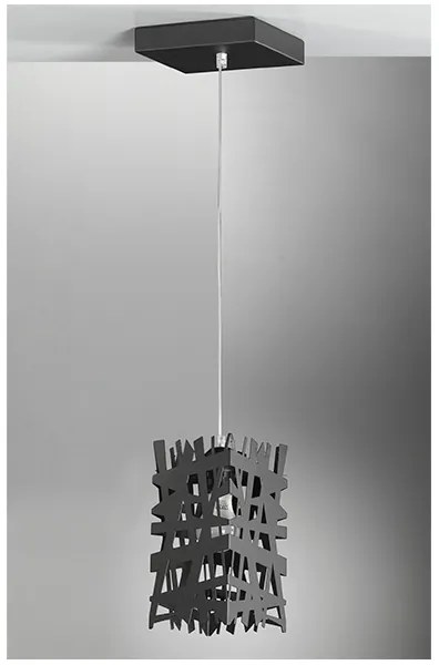 ONLI - Luster na lanku FORESTA 1xE27/15W/230V čierna