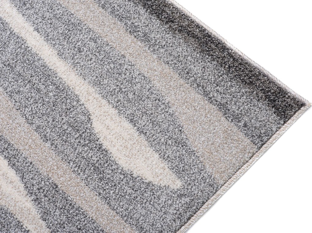 TA Koberec K186A STREDNE SIVÉ SARI B1X Rozmer: 160x220 cm