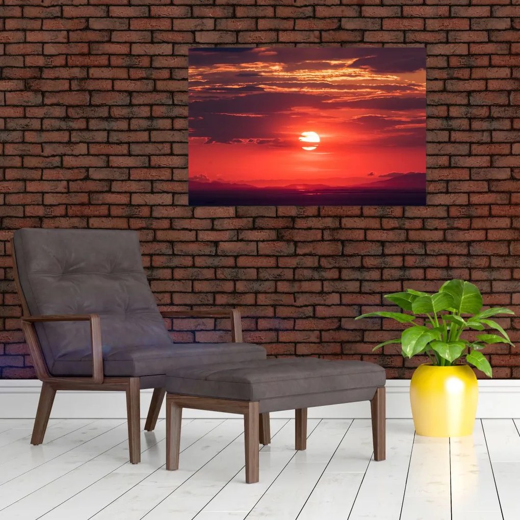 Obraz farebného slnka (90x60 cm)