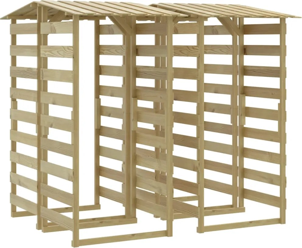 vidaXL Pergola so strechami 4 ks100x90x200 cm impregnované borovicové drevo