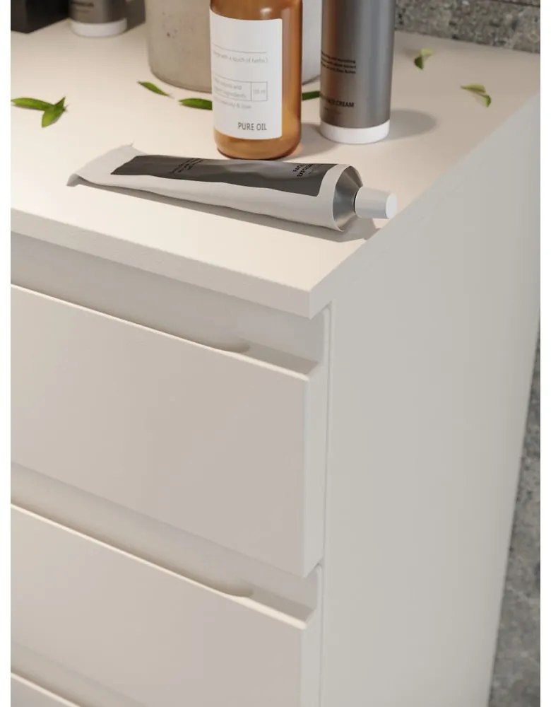 Krémová vysoká kúpeľňová skrinka 60x97 cm Salinas – Germania