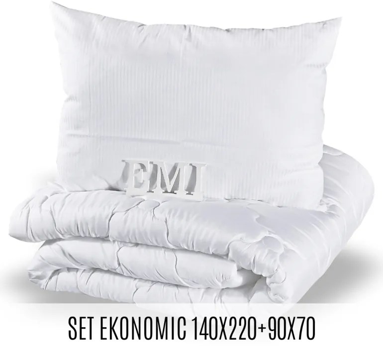 Set predĺženej prikrývky a vankúša Ekonomic 140x220 70x90 EMI