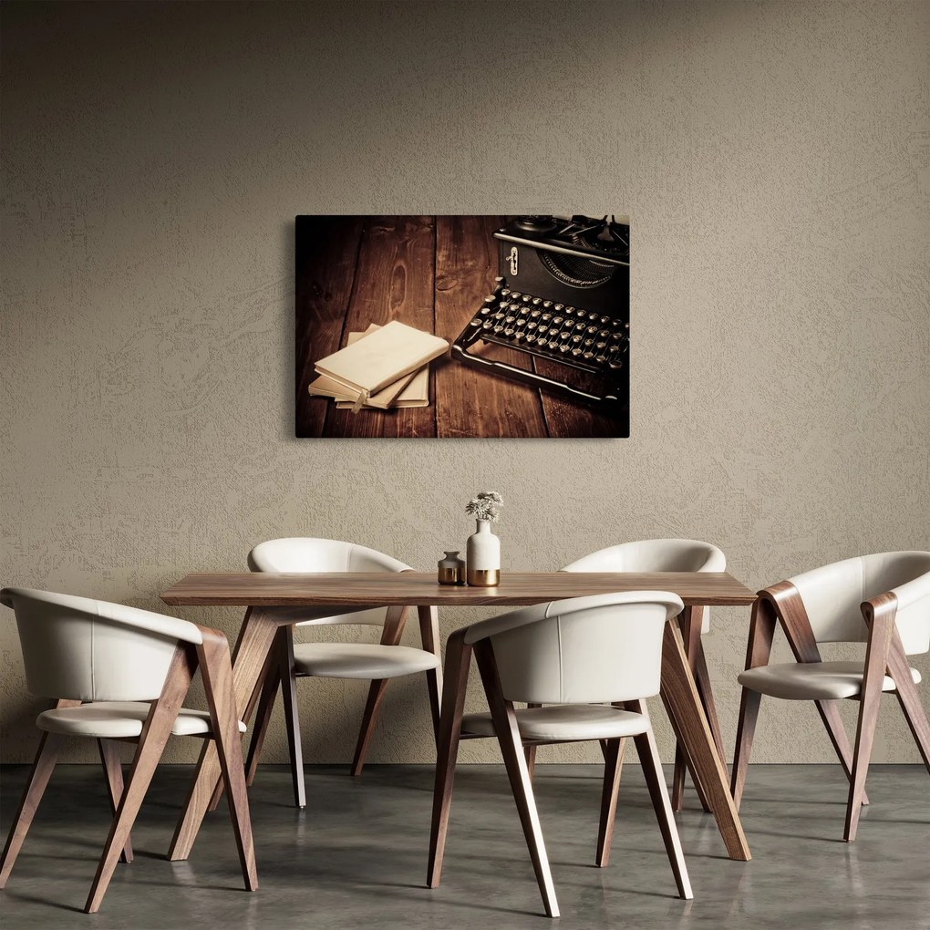 Obraz písacieho stroja (90x60 cm)
