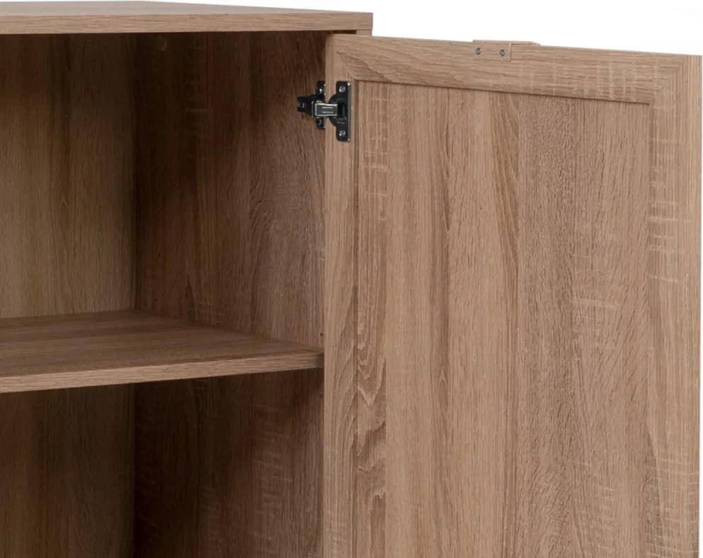 Skrinka 2-dverová Bali, dub sonoma/výplet