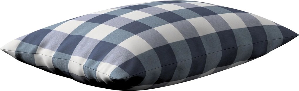 Karin - jednoduchá obliečka, 60x40cm farba produktu tmavomodrá látka vzorované