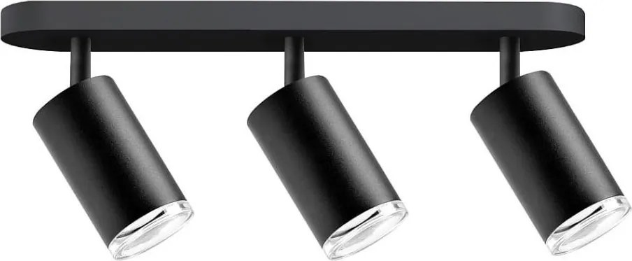 Kúpeľňové bodové svietidlo TURYN 3xGU10/10W/230V IP44 čierna