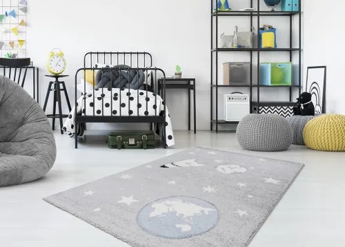 Koberce Breno Kusový koberec AMIGO 330/silver, sivá, viacfarebná,80 x 150 cm