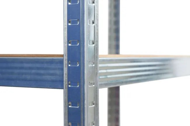 Regál 150x75x30 cm strieborný