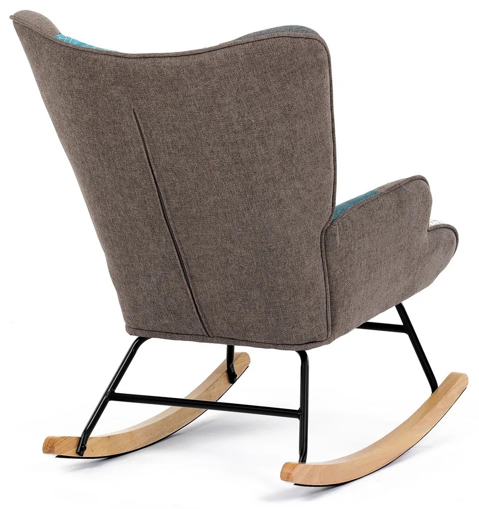 Hojdacie kreslo PW2, patchwork