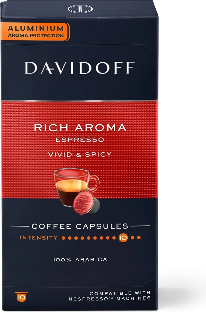 DAVIDOFF CAFÉ Rich Aroma Espresso - 10 kapsúl