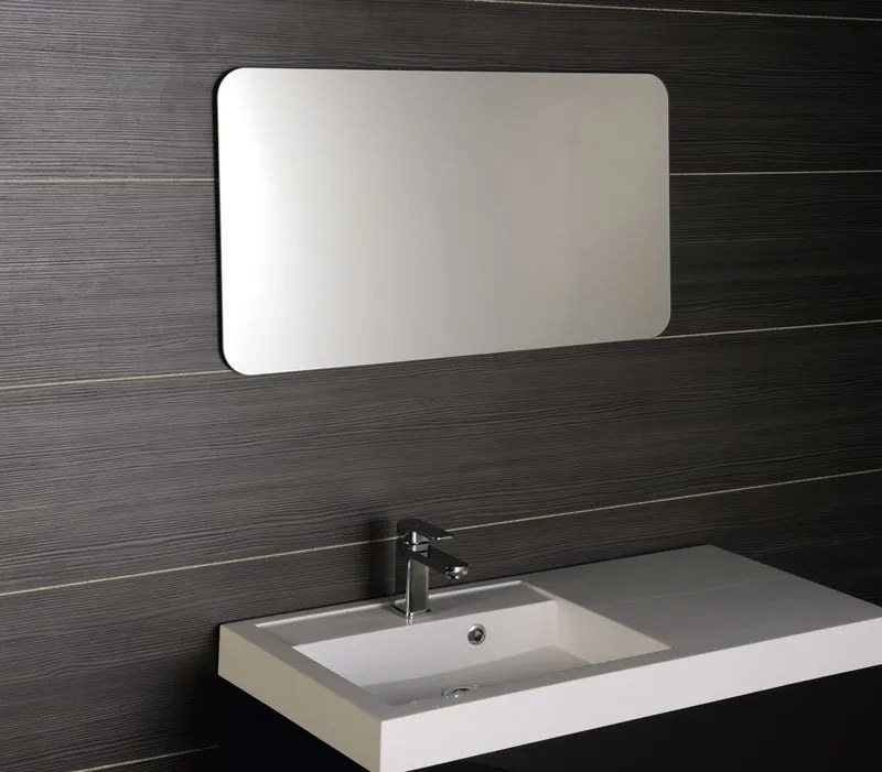 Sapho Sapho, ISHAPE Zrkadlo 1000x500mm, zaoblené rohy, bez uchytenia, AG510