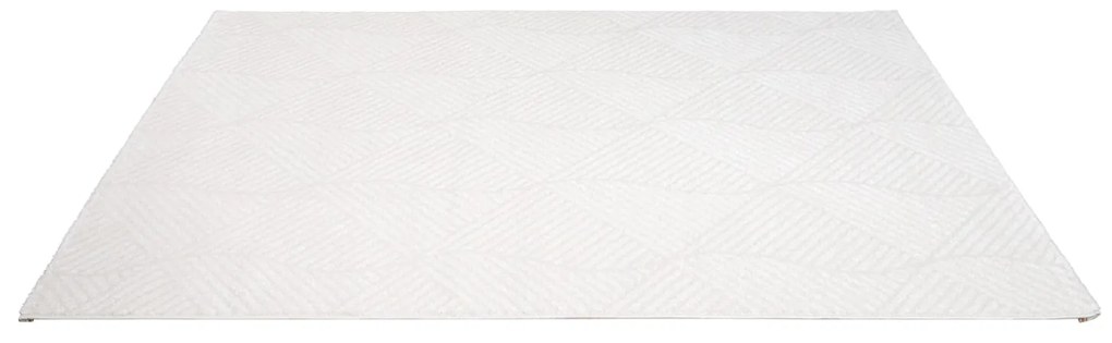 Dekorstudio Jednofarebný koberec FANCY 904 - smotanovo biely Rozmer koberca: 120x160cm