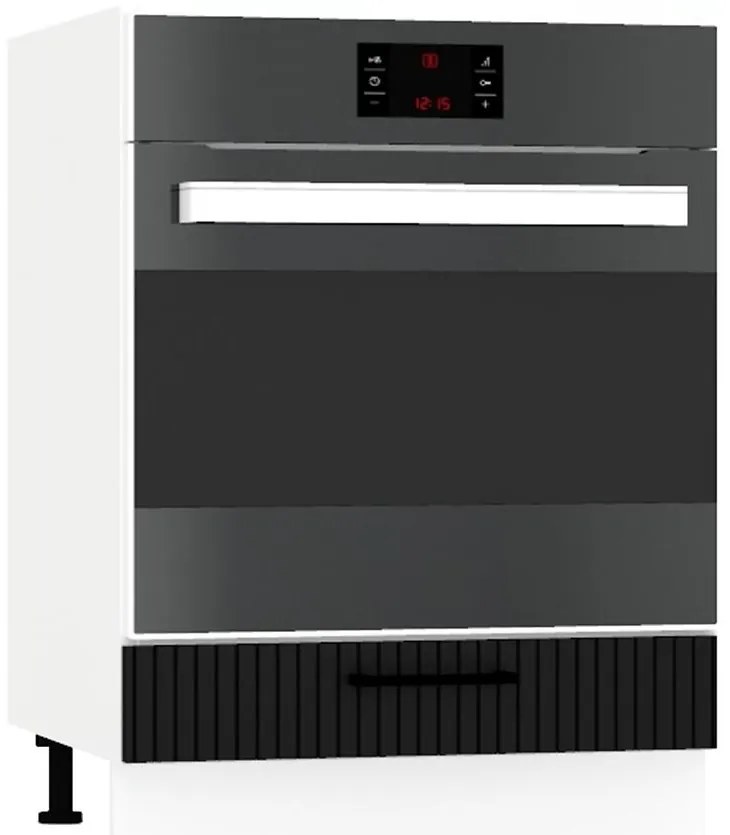 Skrinka do kuchyne  Kate dk60 čierny hrášok