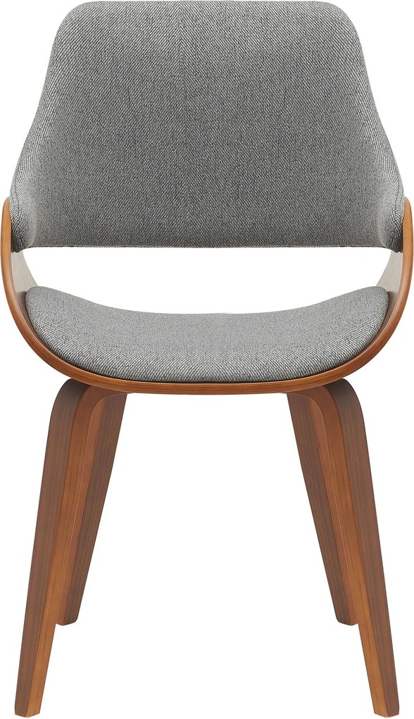 Sada 2 ks jedálenskej stoličky Vangale, látka - orech/sivá