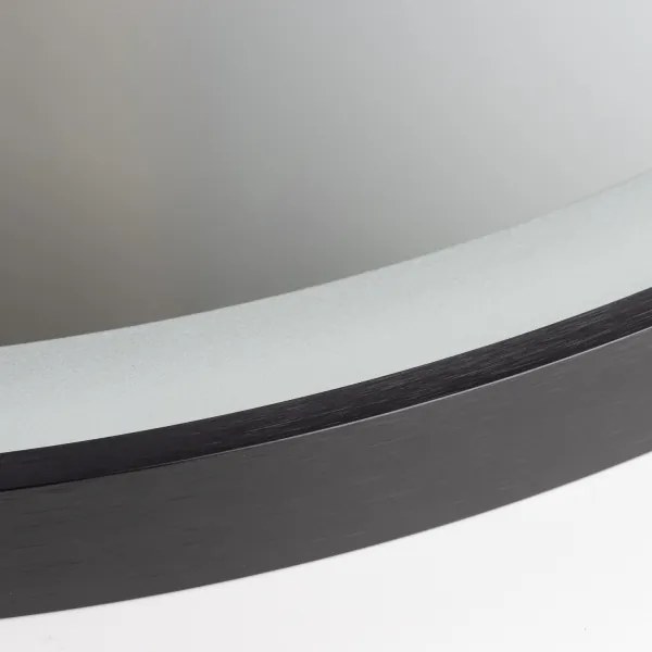 Brilagi - LED kúpeľňové zrkadlo ASTI LED/19W/230V 60 cm čierna IP44 CRI 90 stmievateľné + CCT