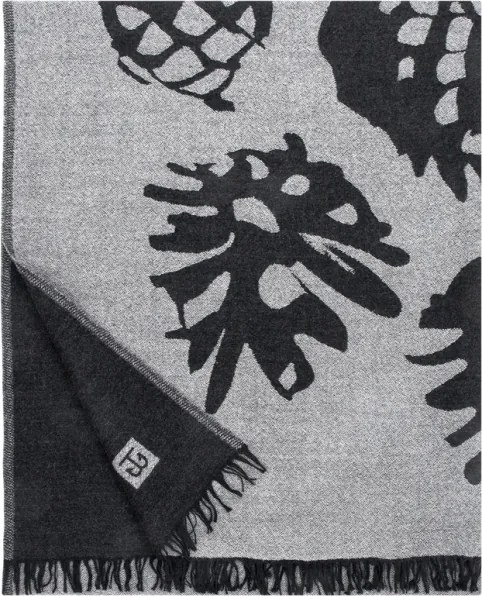 Vlnená deka Käpy 140x180, sivo-čierna Lapuan Kankurit