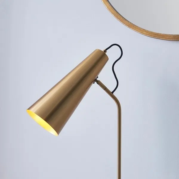 Endon 107527 - Stolná lampa KARNA 1xE27/10W/230V mosadz