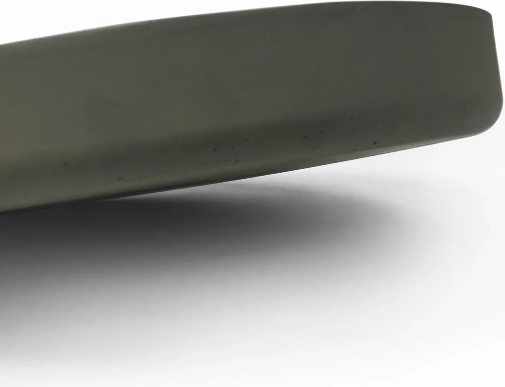 Dekoračná miska ORYVEN, sklolaminát, priemer 40 cm, beton design