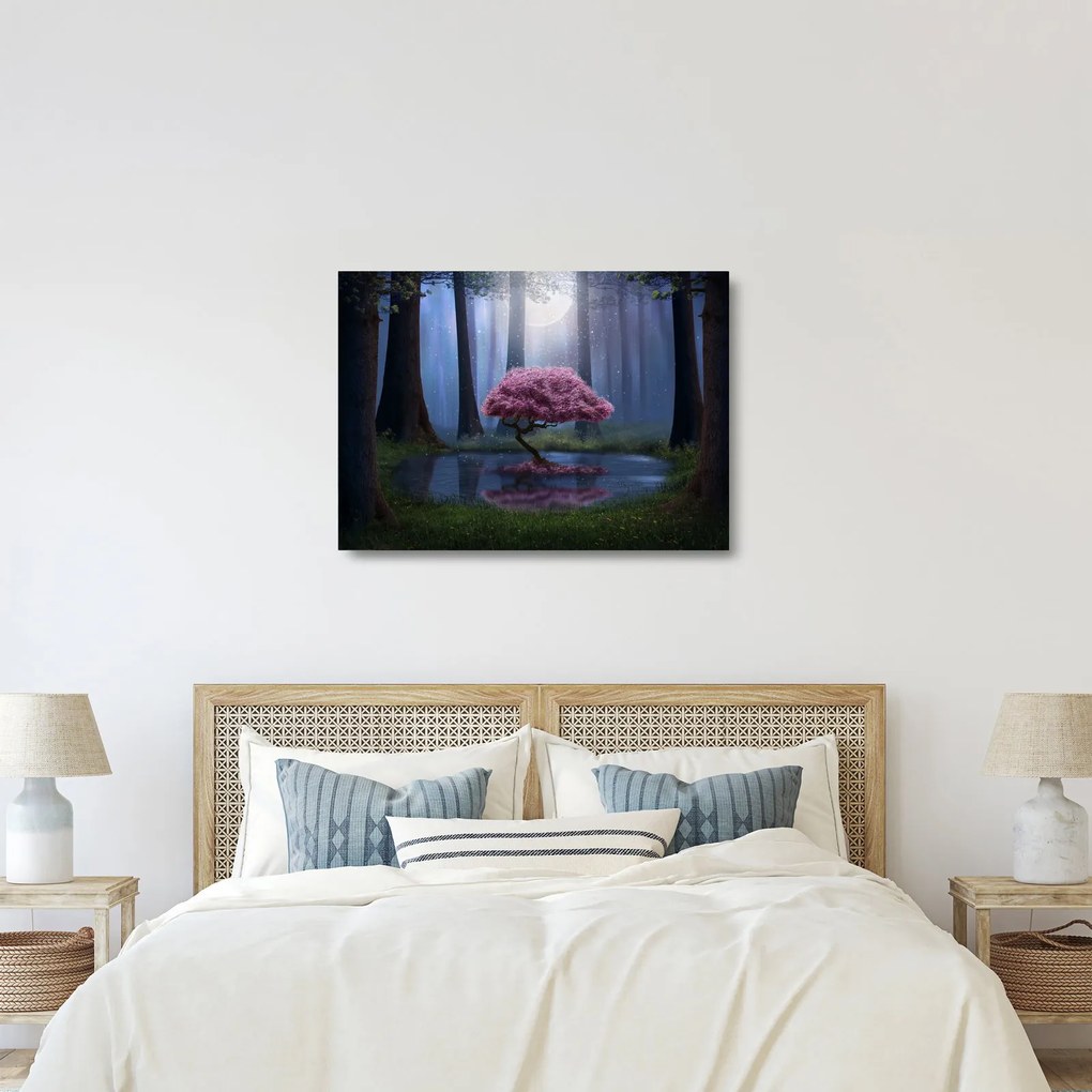 Sklenený obraz - Magická noc (70x50 cm)