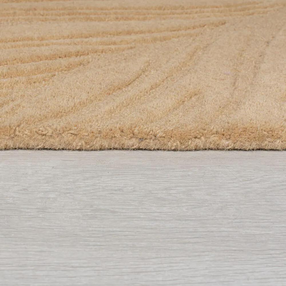 Flair Rugs koberce Kusový koberec Solace Lino Leaf Stone - 160x230 cm