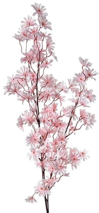 Dekorácia umelá kvetina s ružovými kvetmi - 25*7*113 cm