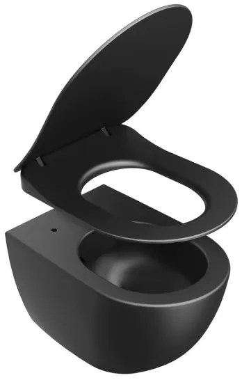 Ravak X01795 - WC sedátko SoftClose CHROME čierne