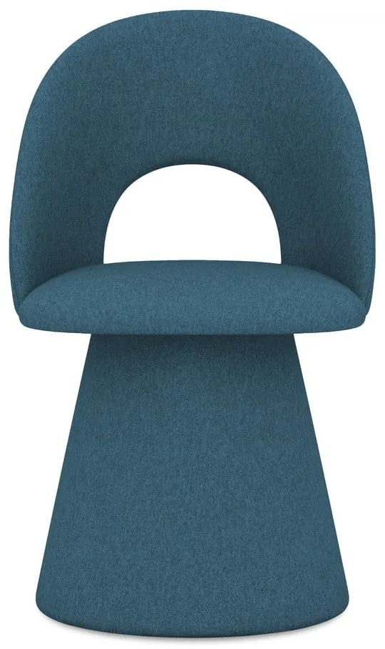 Modré čalúnené jedálenské kreslo Kalo – Makamii