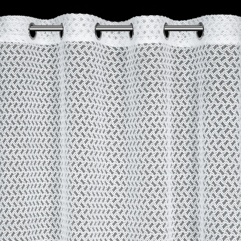 ZÁCLONA NA KRÚŽKOCH CINDY 140X250 CM BIELA