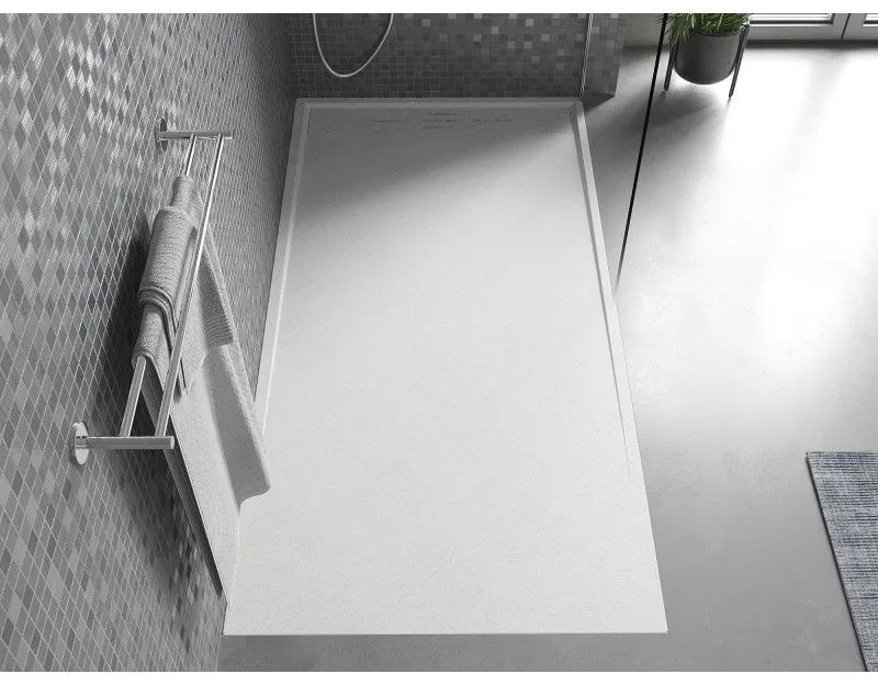 Mexen Amon, SMC obdĺžniková sprchová vanička 140 x 70 cm, biela, 4F107014