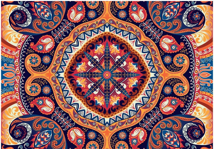 Fototapeta - Exotická mozaika 200x140 + zadarmo lepidlo