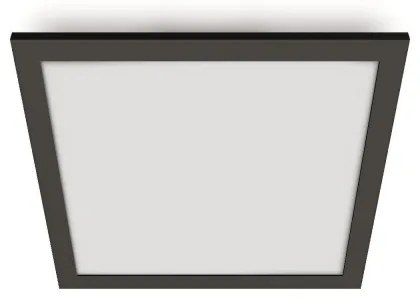 WiZ - LED Stmievateľné stropné svietidlo SUPERSLIM LED/12W/230V čierna Wi-Fi