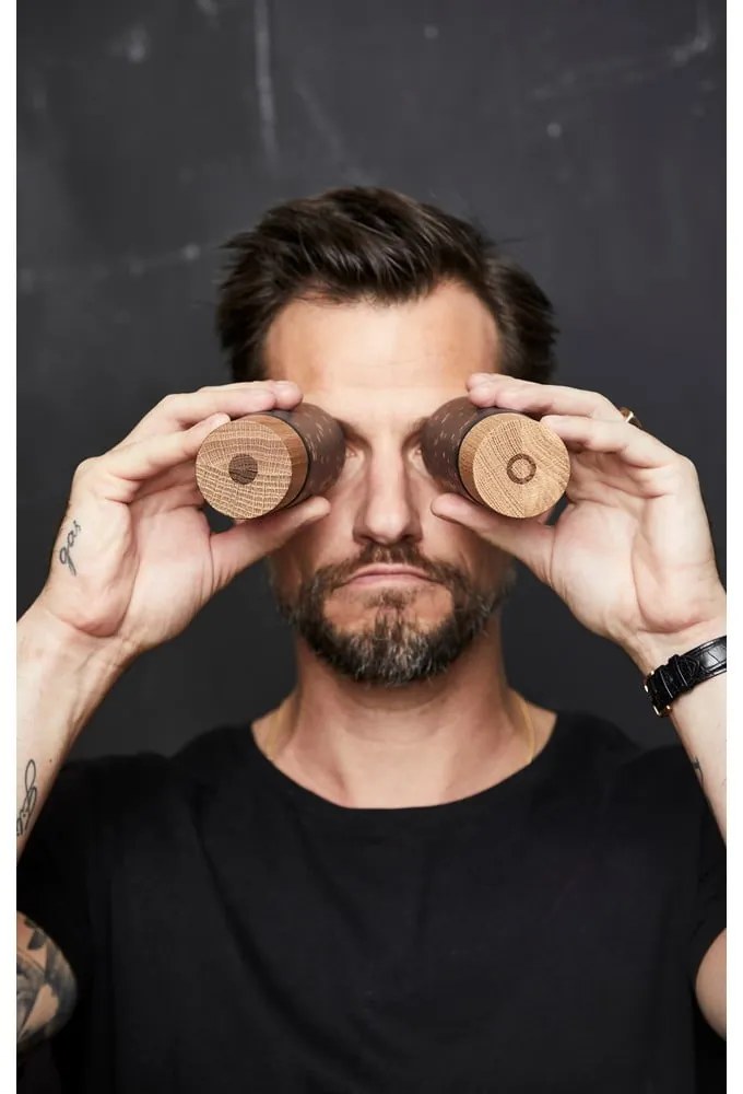 Čierna keramická súprava mlynčekov na korenie a soľ 2 ks Gastro Black – Bitz