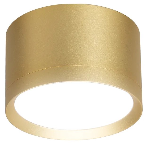 Stropné svietidlo Cyklop, 1x zlaté kovové tienidlo