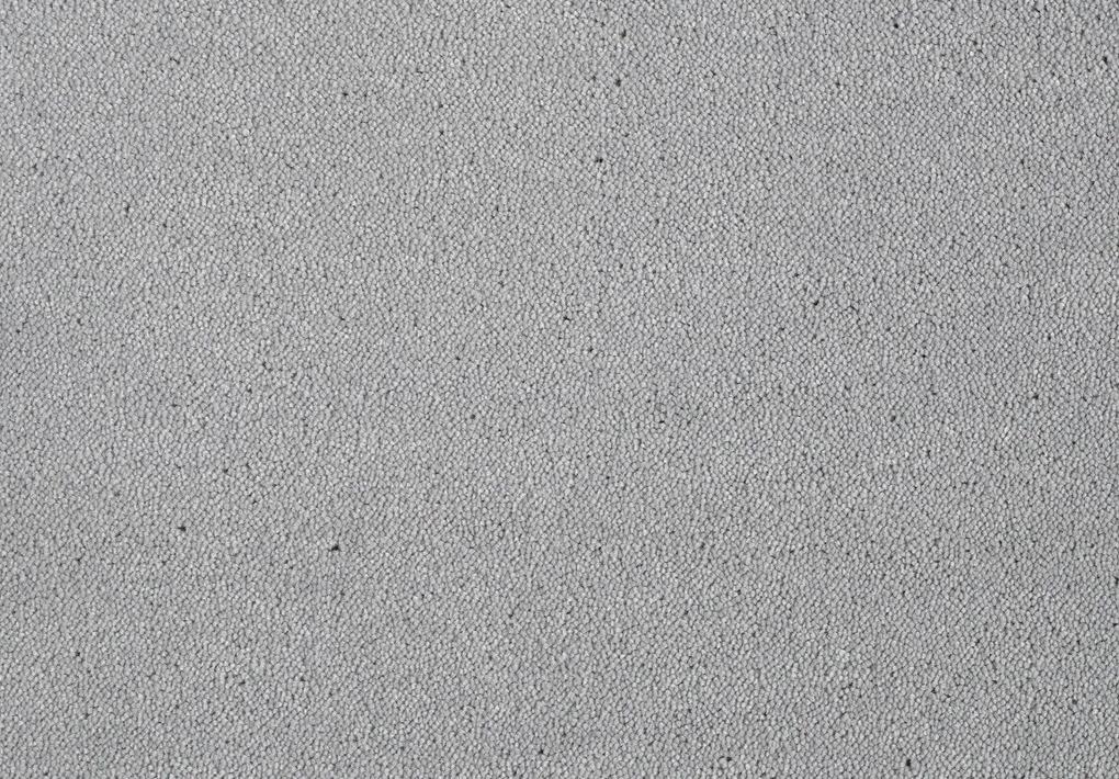 Lano - koberce a trávy Metrážny koberec Nano Smart 880 sivý - Kruh s obšitím cm