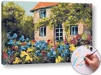 Maľovanie podľa čísel ČAROVNÝ DOM – stredná náročnosť