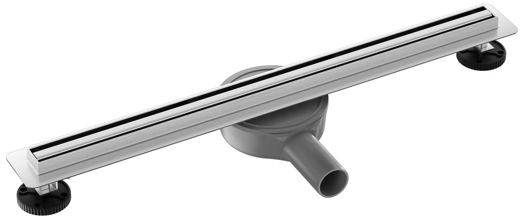 CERANO Cerano, Lineárny odtokový žľab Slim 90 cm s otočným sifónom o 360°, chrómová, CER-CER-414857